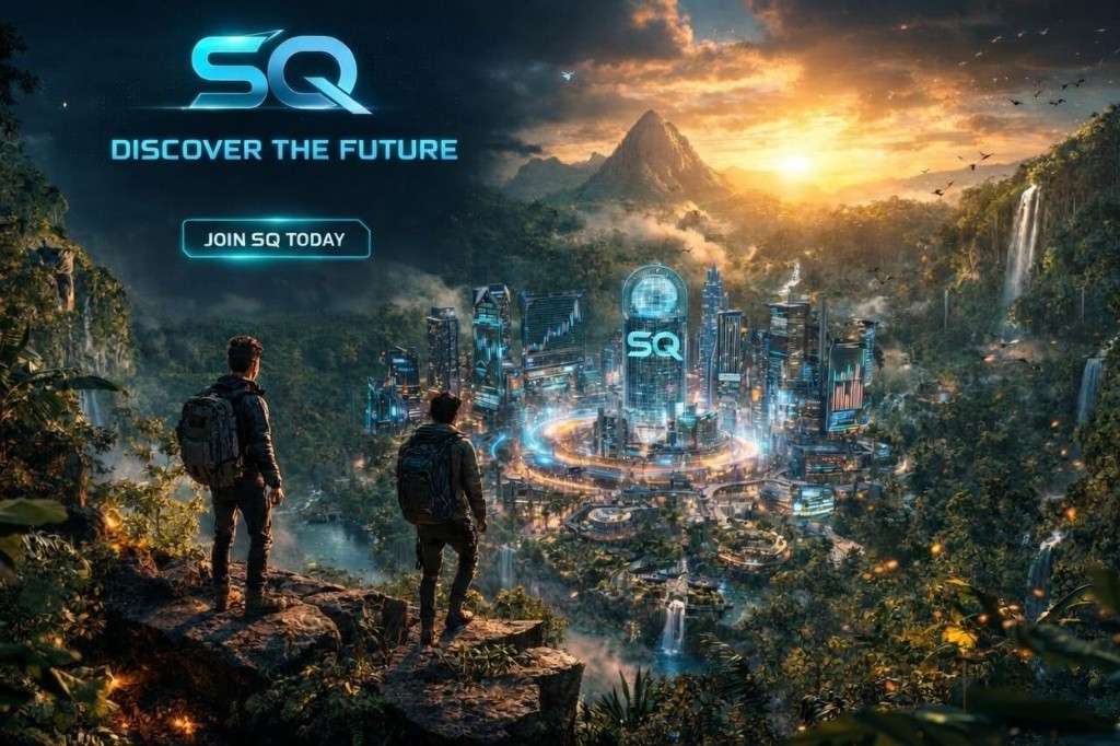 Discover the future, square variant